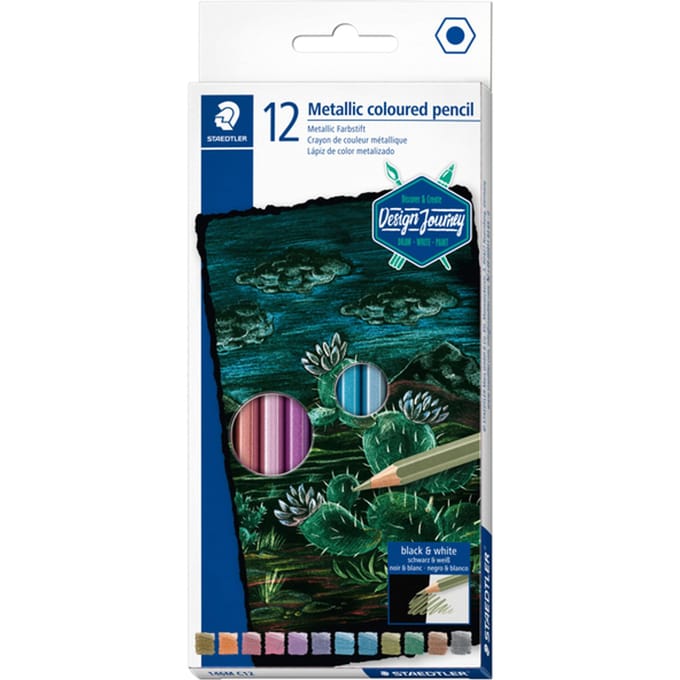 Buntstift Staedtler Metallic-Set mit 12 Farben