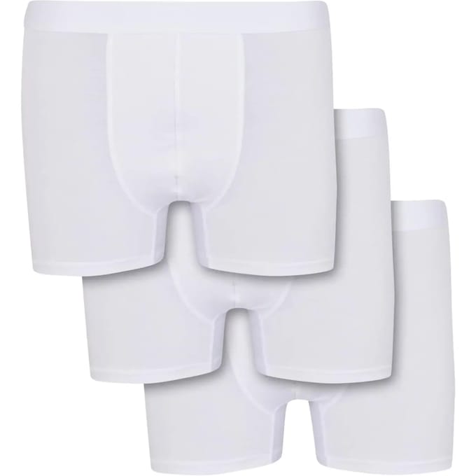 Urban Classics - Bamboo Retro 3-pack Boxershorts set - XXL - Wit