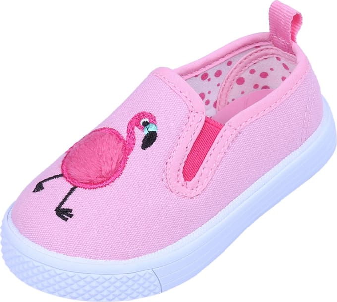 Donkerroze meisjessneakers - FLAMINGO