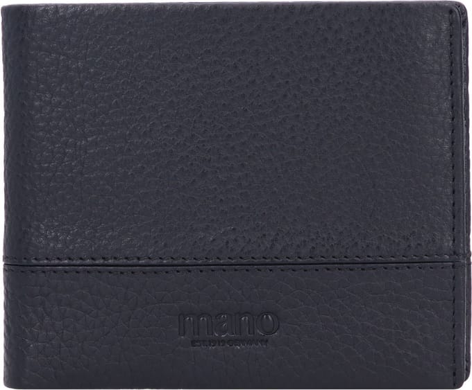 mano Don Tommas Leren Portemonnee 11,5 cm - Jongens - Horizontaal - schwarz