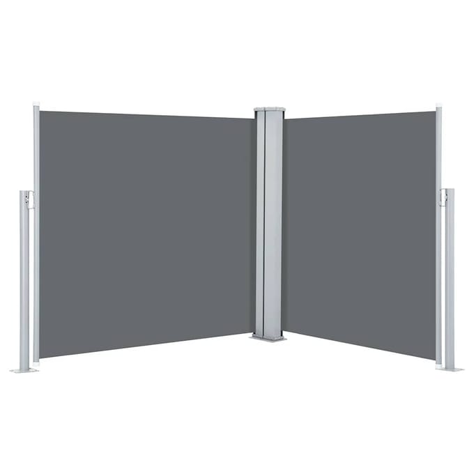 vidaXL - Windscherm - uittrekbaar - 120x600 - cm - antraciet