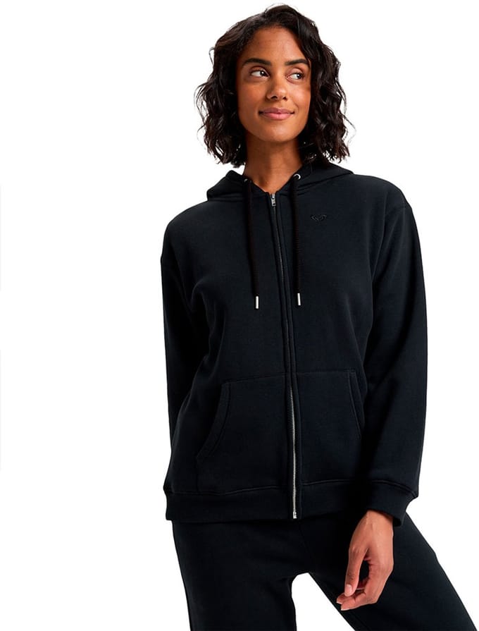 Roxy Surf Stoked Sweatshirt Met Rits Zwart XS Vrouw