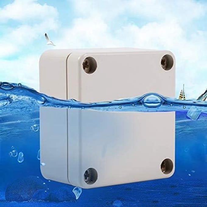 Waterdichte Aansluitdoos - Stroomkabel Behuizing - Elektrisch Project - IP65 Waterbestendig - 65 x 60 x 35mm - Grijs