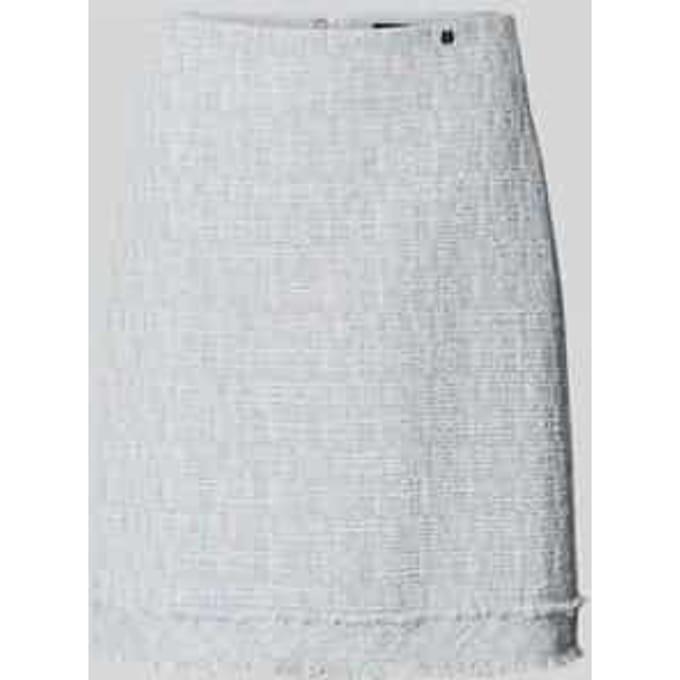 Minirok in bouclé-look met straight fit
