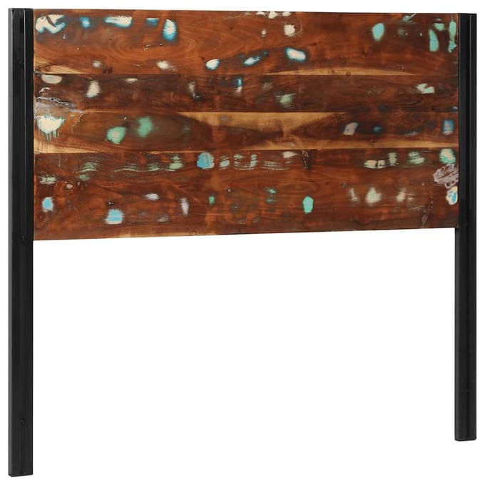 vidaXL - Hoofdeinde - 120 - cm - massief - gerecycled - en - ijzer