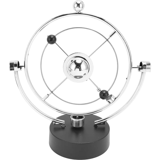 Perpetuum Mobile Asteroïde Speelgoed USB Voeding Batterij Aangedreven Elektronisch Perpetuum Mobile white