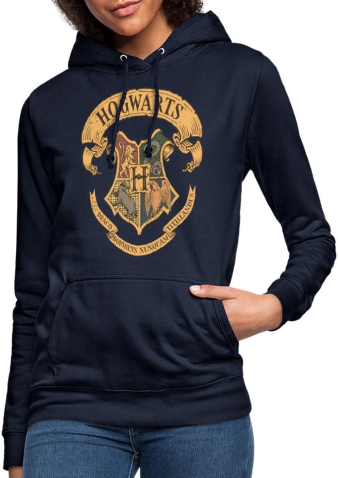 Harry Potter Zweinstein Wapenschild Hogwarts Hoodie Dames