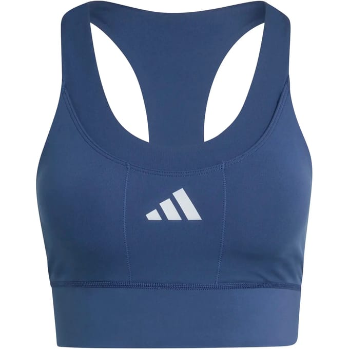 Adidas Performance Adi365 Medium Support Hardloopbeha Met Zakjes - Dames - Blauw