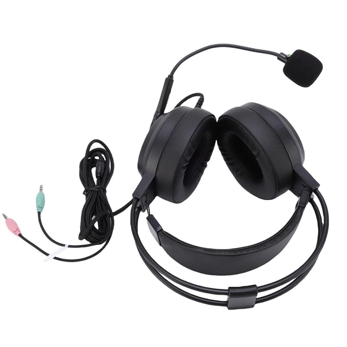 Over-Ear Koptelefoon Adaptieve Dubbele Balkstructuur Comfortabele Bedrade Headset met Microfoon voor
