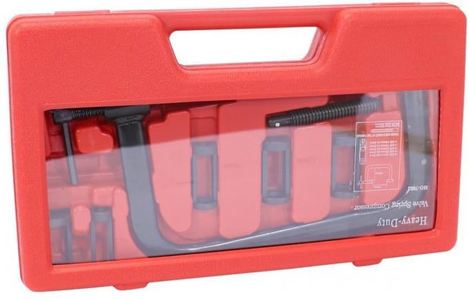 Koffer compressiegereedschap demontage klepveer Buzzetti 5099 voor motor