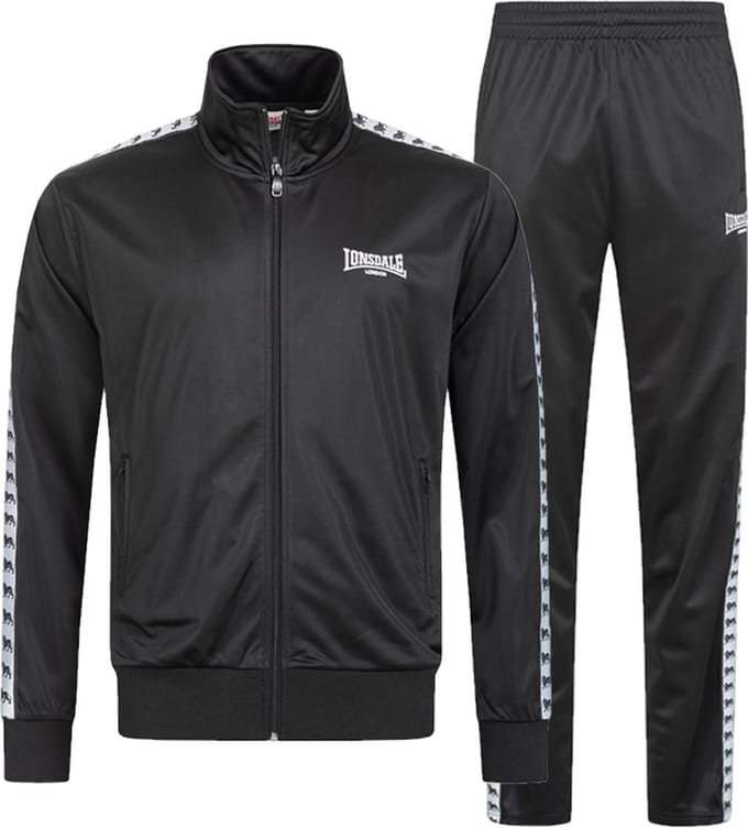 Lonsdale Trainingspak Wyberton Zwart - Maat: S