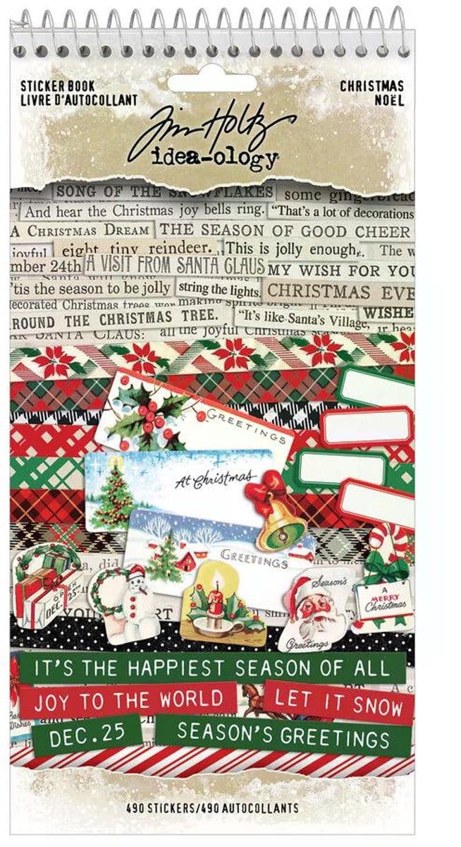 Idea-ology Tim Holtz - Christmas Sticker Book (TH94451)