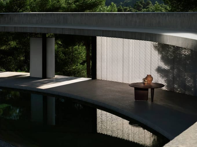 B&B Italia Tobi-Ishi tafel rond outdoor - brick cement