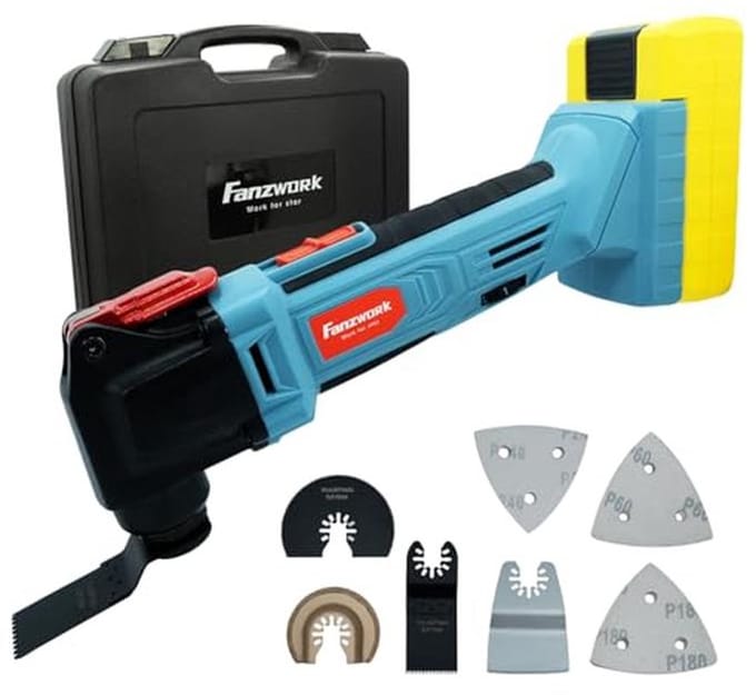 20V Accu Multifunctioneel Gereedschap met Borstelloze Motor en Accessoires