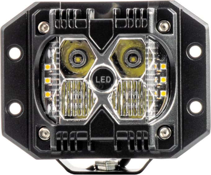 LED werklamp - R10 - Wit + oranje - 60W - 6000 Lumen
