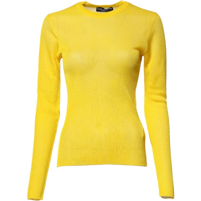 Geribbelde Gebreide Langsleeve Trui