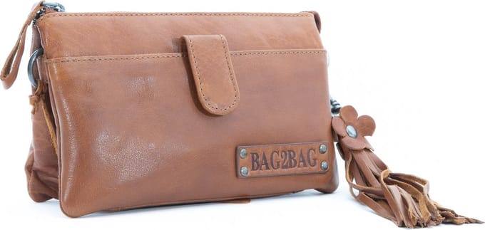 Bag2Bag Schoudertas / Clutch / Portemonnee Dover Cognac