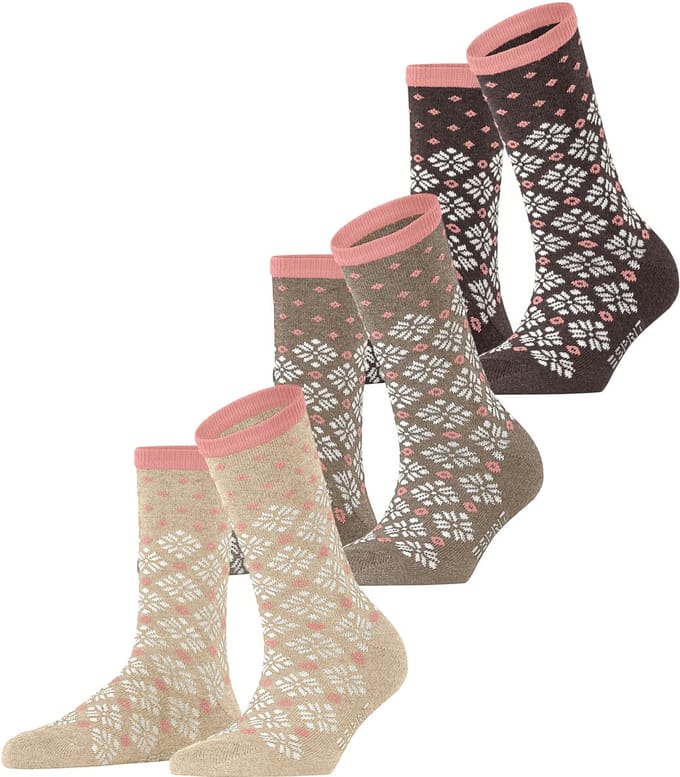 Esprit  Norwegian Sokken 3-PACK Dames 17255 0040 sortiment 36-41