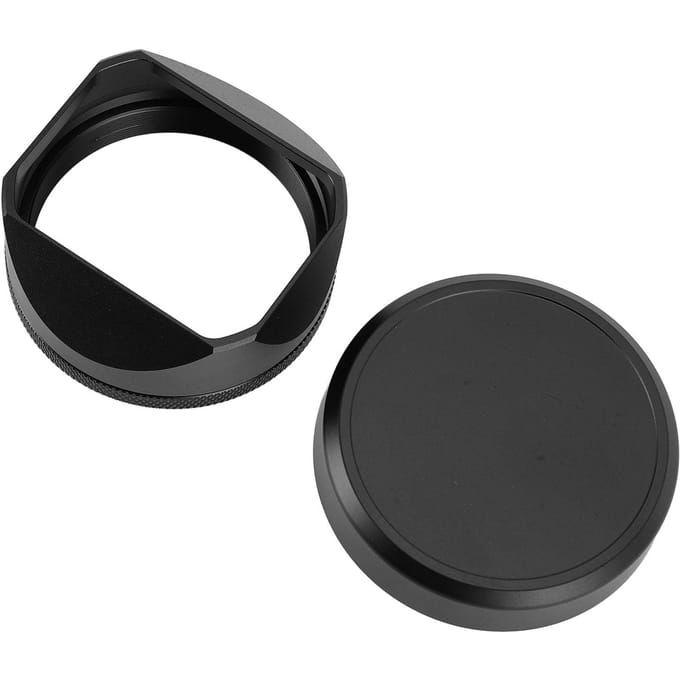 Vierkante Aluminiumlegering Zonnekap voor X100VI X100V Camera met Lensdop Accessoire Extern black