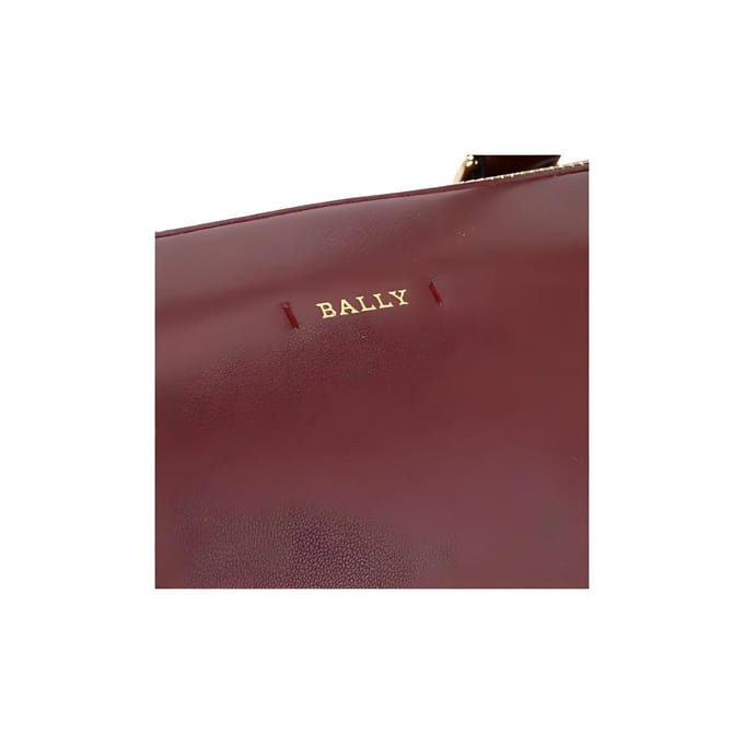 Bally Rode En Witte Gestreepte Mode Boston Leer Crossbody Handtas Dames handtas Donkerrood 6219689-00524 Basic Set (Bag+Dust Bag) brown