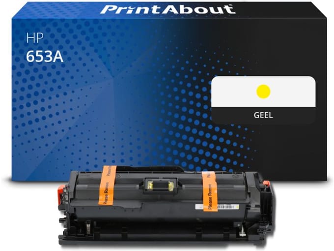 PrintAbout huismerk Toner 653A (CF322A) Geel Geschikt voor HP