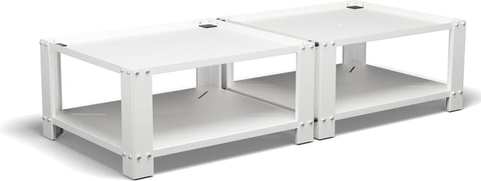 Bodo® - Wasmachine Verhoger - Dubbel - Kast - Ombouw met Plank - Wit - 127x54x31cm