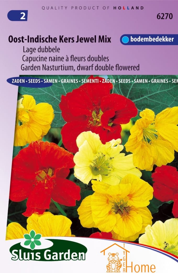Sluis Garden - Oost-Indische Kers Jewel Mix, lage dubbelbloemig