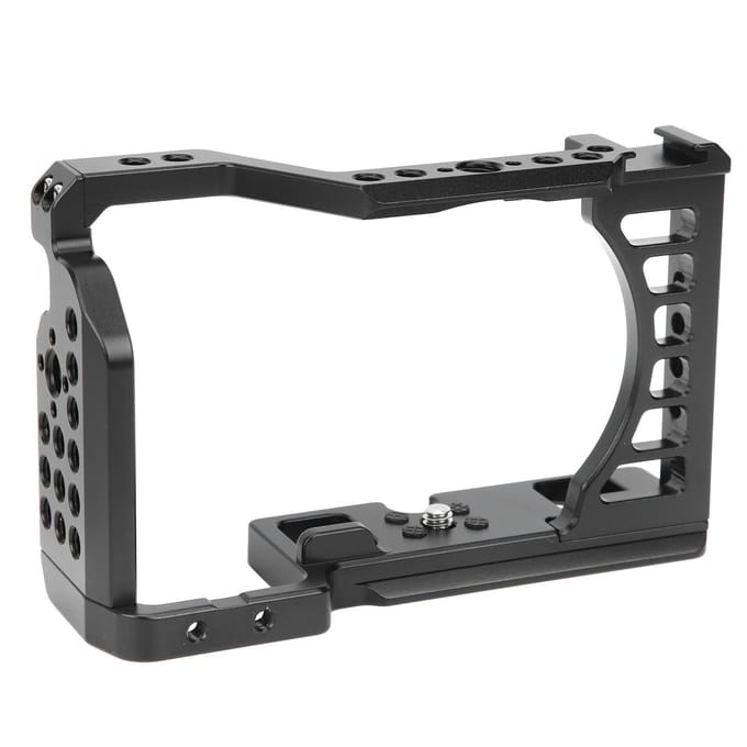 Aluminiumlegering Camera Video Kooi Schietverlenging Schietbeugel voor Sony A7C Camera black