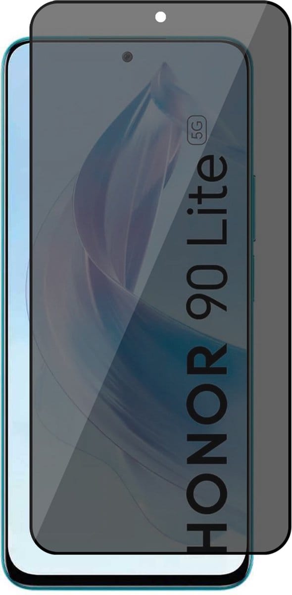 Privacy Screenprotector geschikt voor Honor 90 Lite - Volledig Dekkend Glas Screen Protector
