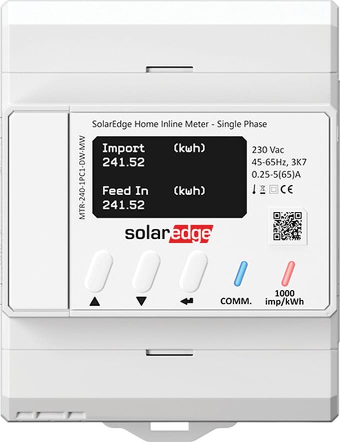 Solardge 1 fase inline energy meter MTR-240-1PC1-DW-MW