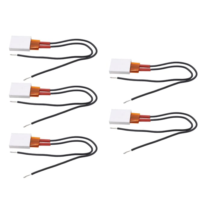 5 Stuks PTC Verwarmingselement Aluminium Behuizing Continue Warmteafgifte Automatische Constante Temperatuur PTC black