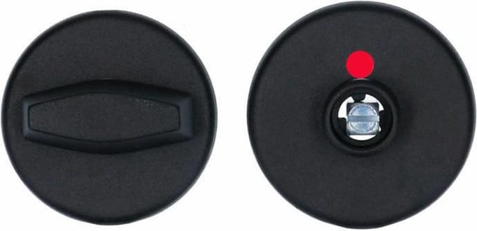 VEILIG - Badkamer-toilet rozet - Rond - 55mm - Zwart