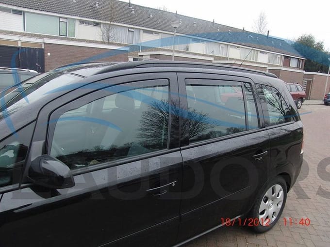 Zijwindschermen geschikt voor Opel Zafira B 5-deurs va. 2005 V + A ramen