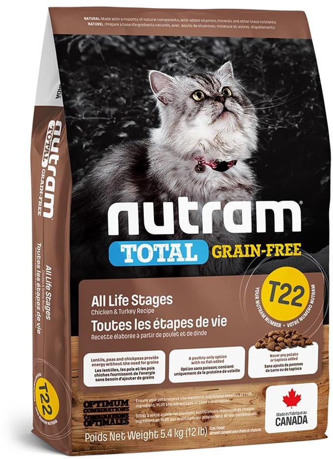 Nutram Grain Free Turkey & Chicken T22 5,4kg