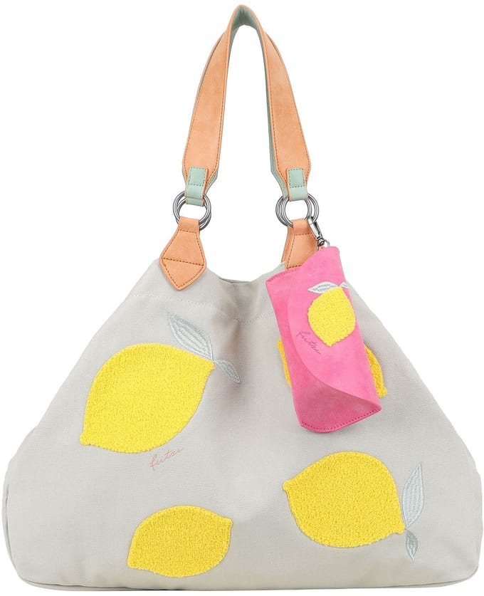 Fritzi aus Preußen schoudertas Izzy Medium Limited Squeezy Lemon Shoulder Bag Squeezy Lemon beige