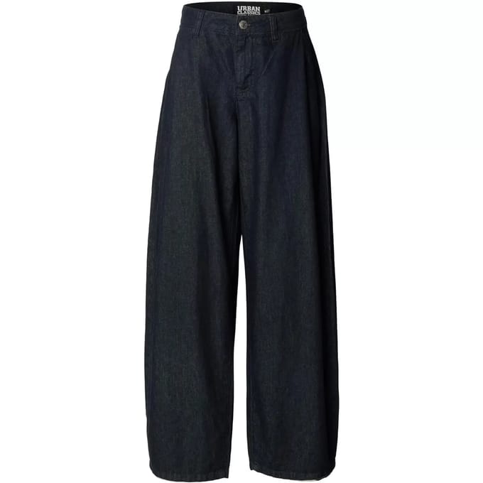 Urban Classics - Light Denim Barrel Wijde broek - Taille, 32 inch - Blauw