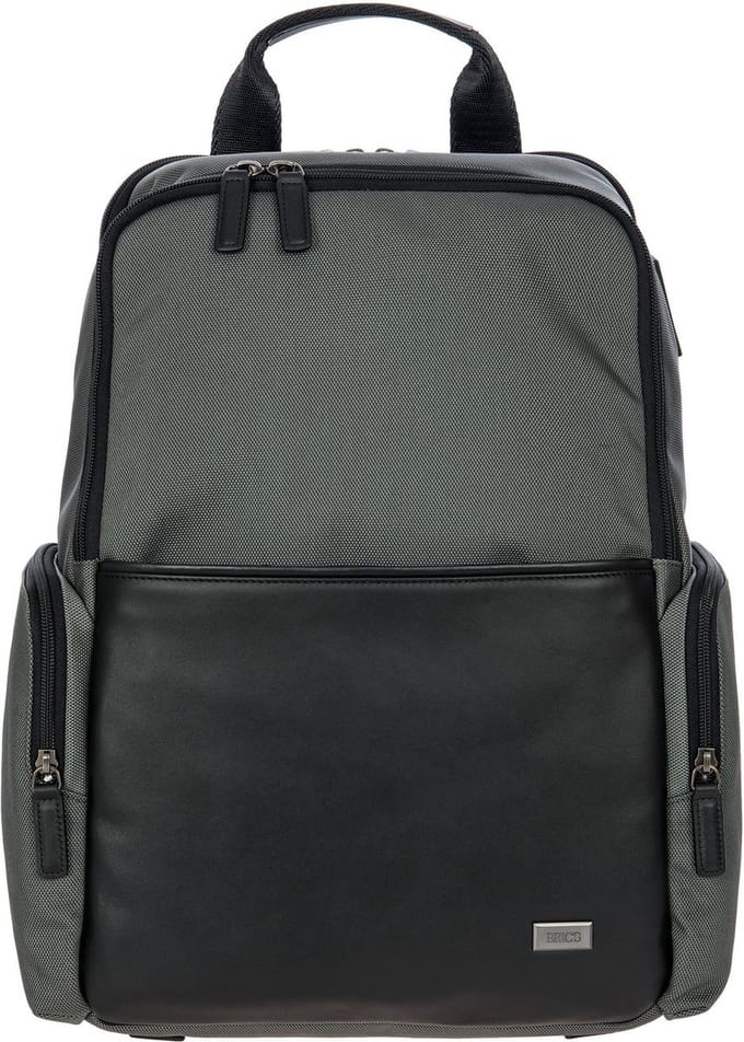 BRIC'S Laptop rugzak Rugzak met laptopvak Monza Backpack Grey / Black Donkergrijs