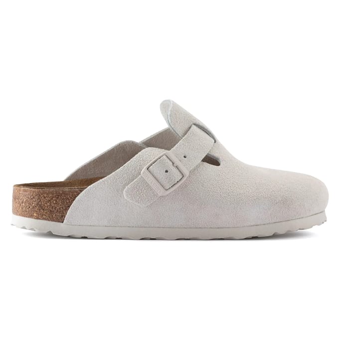 Suède klompen Birkenstock Boston