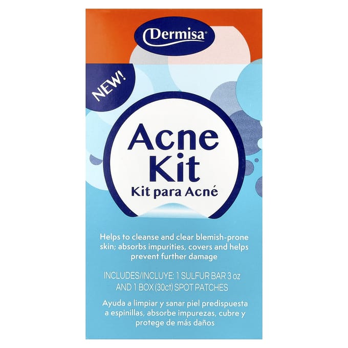 Dermisa Acne Kit, Voor Alle Huidtypen, 2-Delige Kit blue