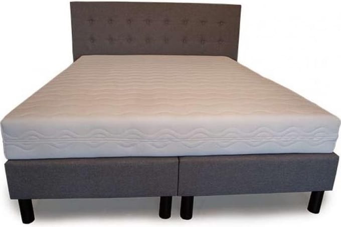 Boxspring Continental zonder matras grijs 180X200