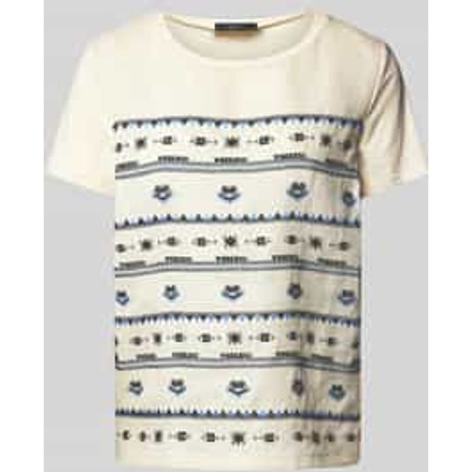 T-shirt met kant, model 'BONDENO'