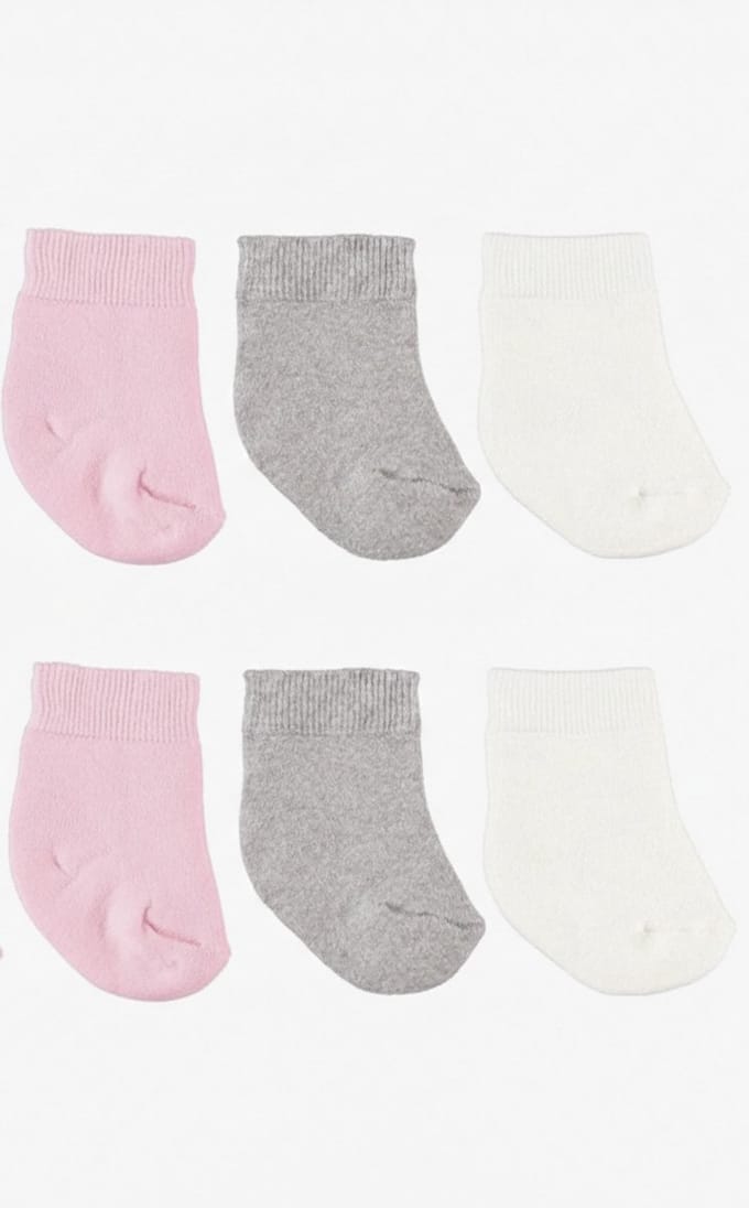 Set van 6 paar babysokken meisjes - Baby sokjes