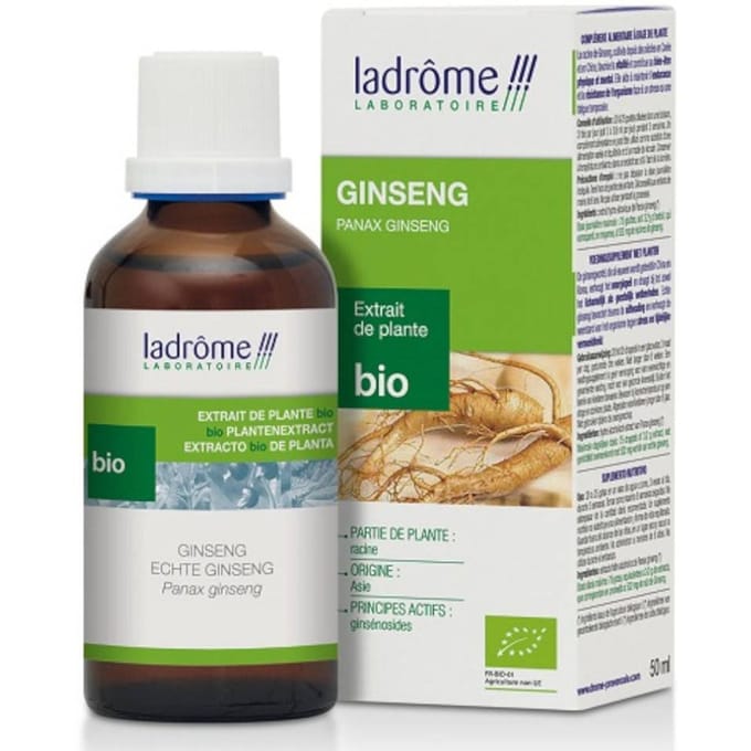Ladrôme Plantenextract Echte Ginseng Bio 50 Tinctuur