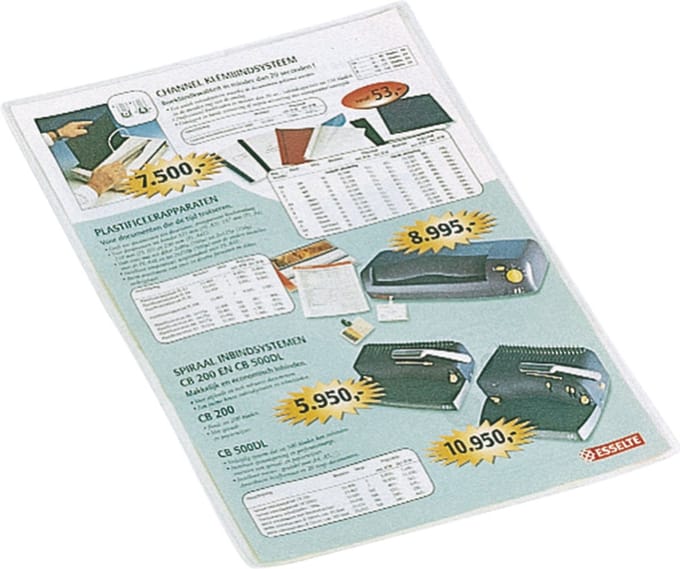 Esselte Etui - A7 formaat - 100 stuks - Transparant
