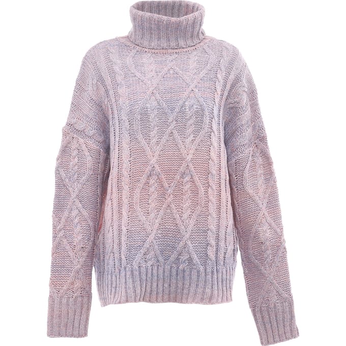 Mymo Trui met coltrui Dames blauw roze