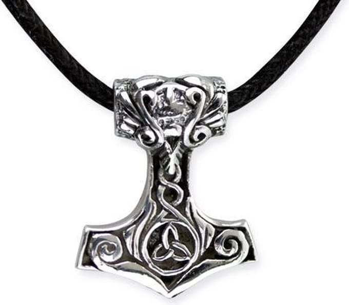 Thor´s Hammer zilveren hanger K431