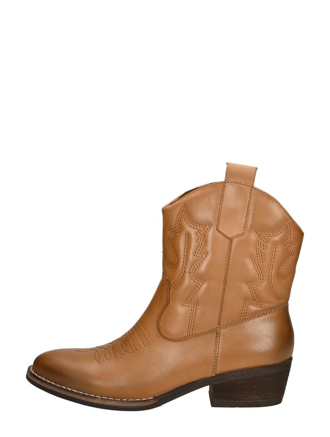 SUB55 Western boots Enkellaarsjes Hak - cognac - Maat 37
