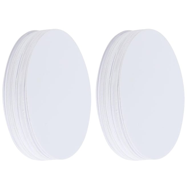 Lot de 100 feuilles de papier vierge pour badges, imprimante photo, fournitures pour bricolage, peinture, artisanat fait main(56mm ) white
