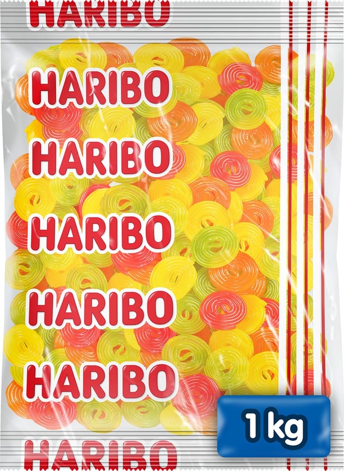 Haribo Rotella Fruit - snoep in fruitsmaken - 1kg zak