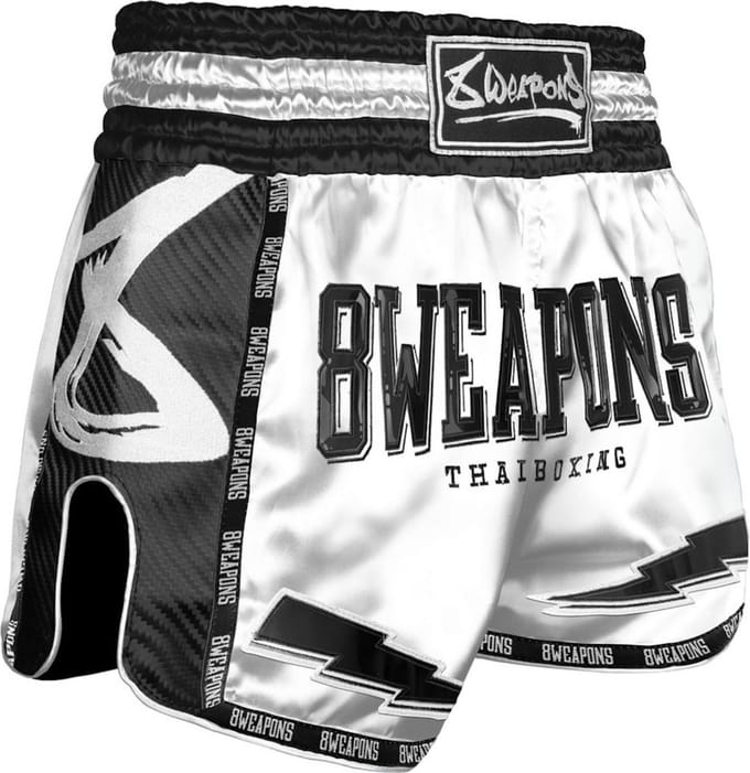 8 WEAPONS Muay Thai Short Carbon Snow Night - S